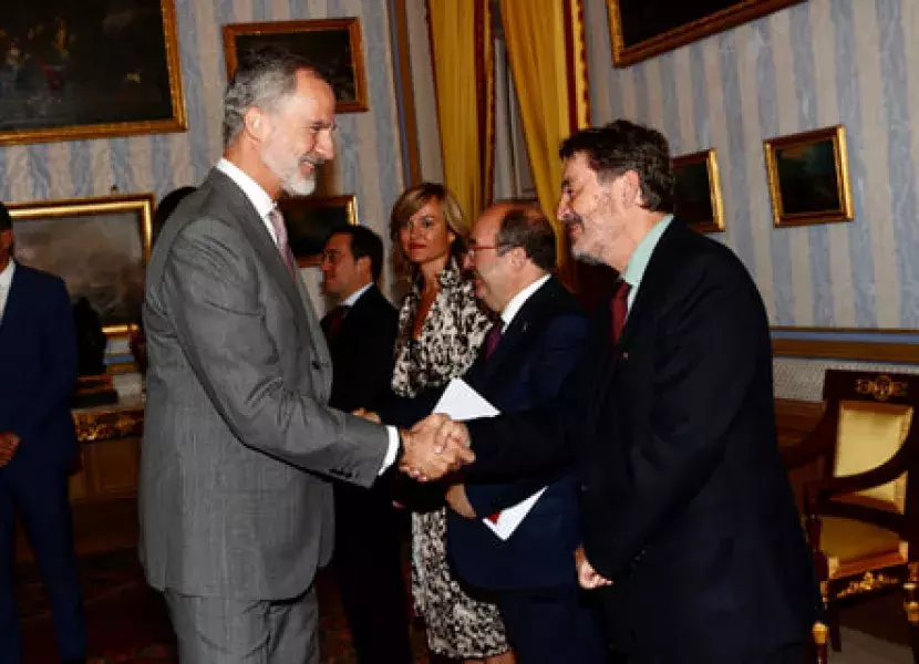 El Rey recibe el saludo