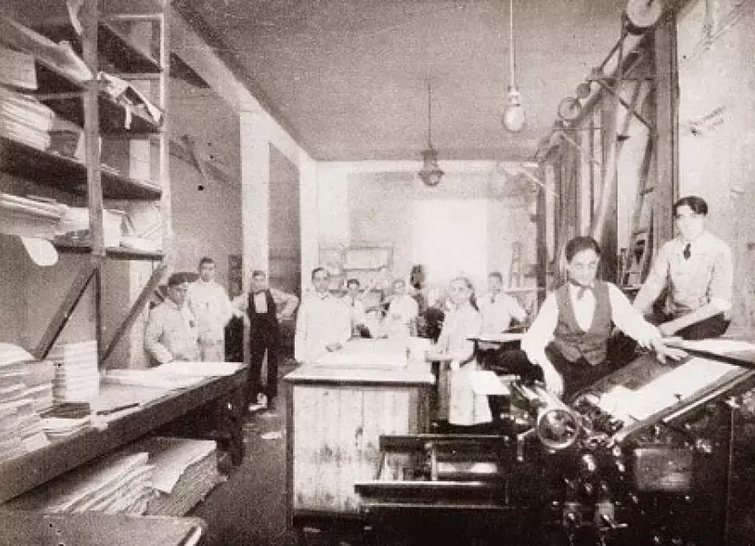 La Imprenta López en 1913