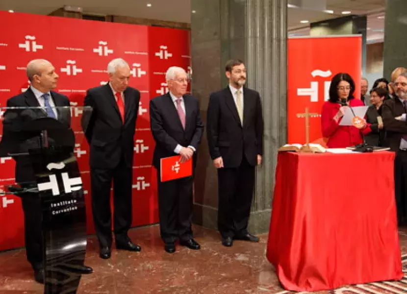 Durante la toma de posesión