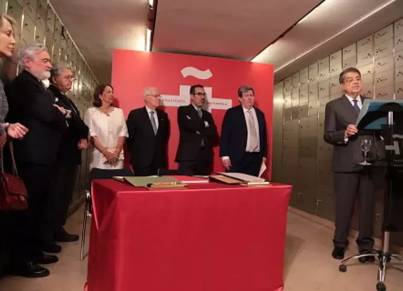 Durante el discurso de Sergio Ramírez
