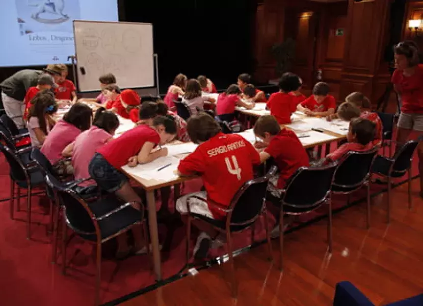 Alumnos de 9 y 10 años del Liceo Francés participan en el talle