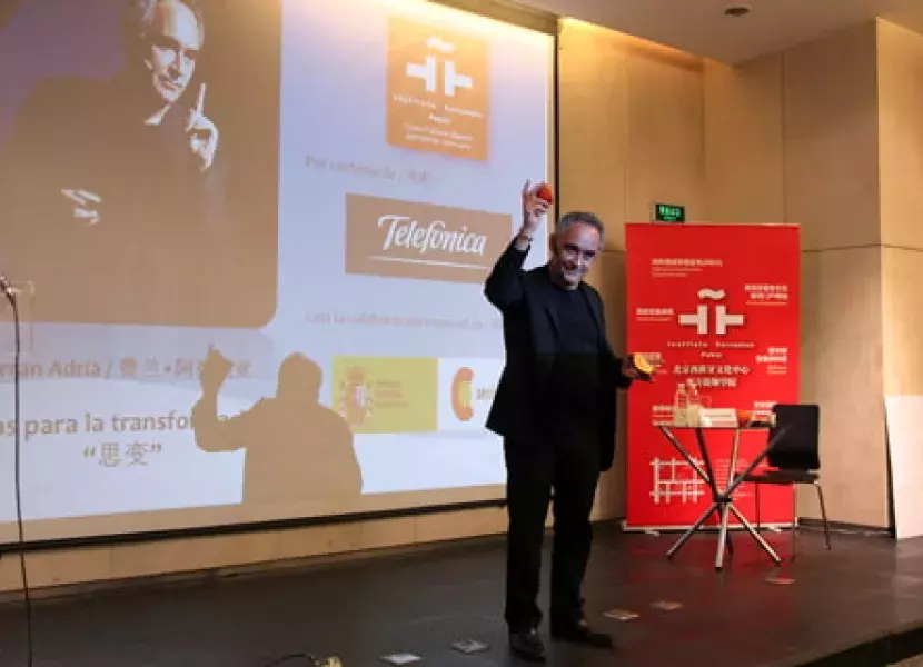 Ferran Adrià, durante su clase magistral
