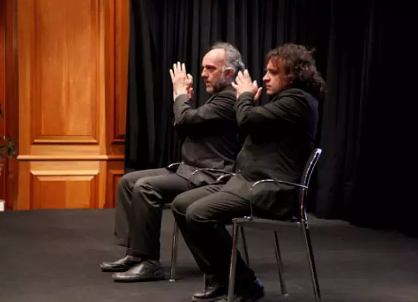 Actuación del dúo formado por Rafael Lamata y Jaime Vallaure