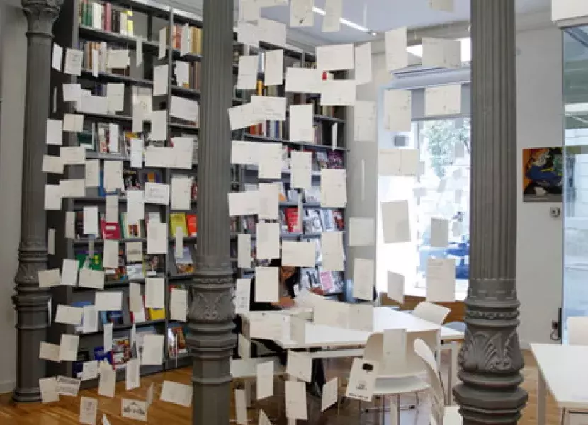 La biblioteca del Instituto Cervantes en Madrid
