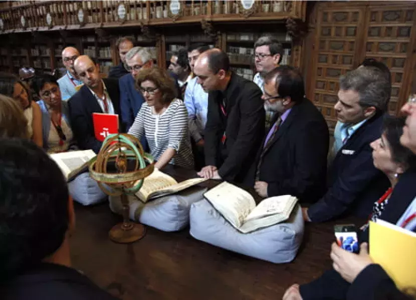 Visita a la Biblioteca de la Universidad de Salamanca