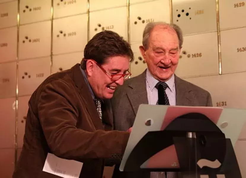 Luis García Montero y Nicolás Sánchez-Albornoz