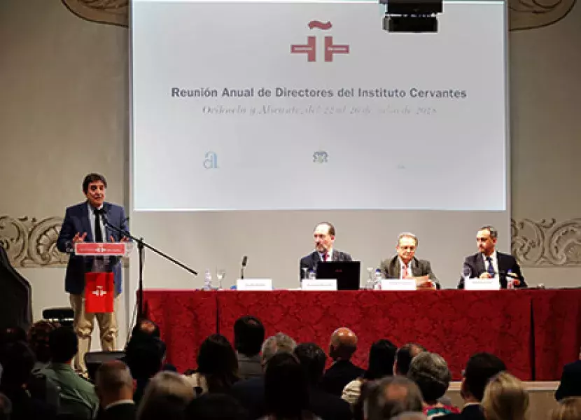Luis García Montero, en un momento de su intervención