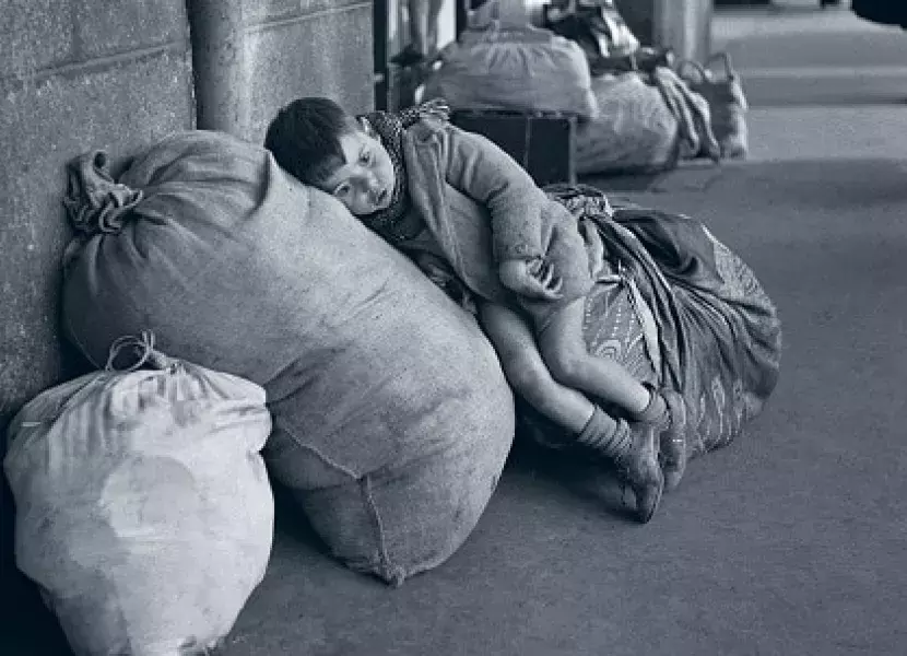 Niño refugiado