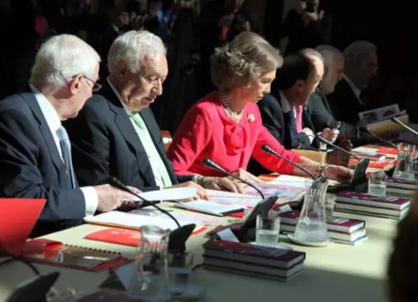 La reina doña Sofía preside la Reunión del Patronato del Instituto Cervantes
