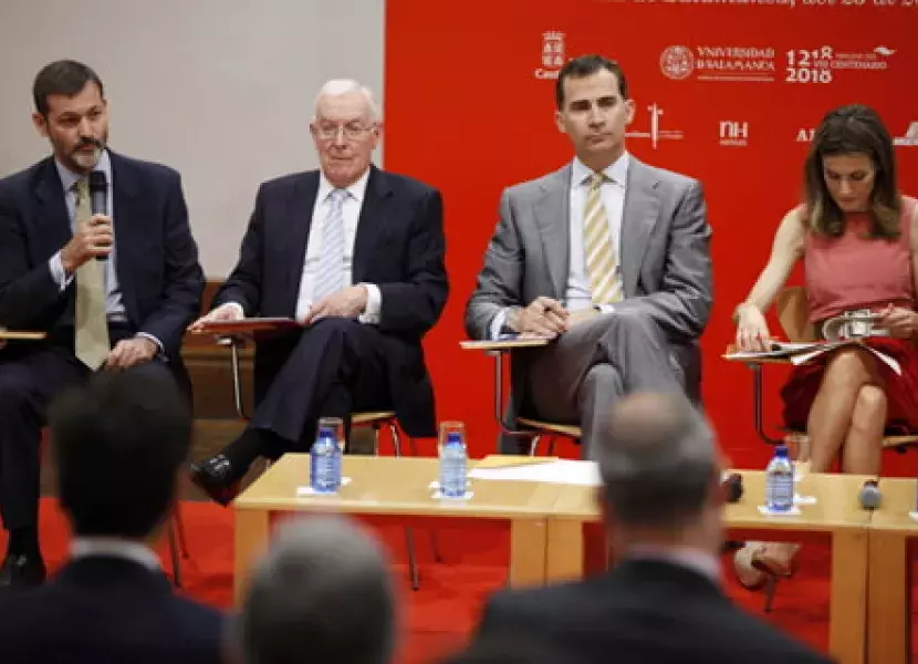 Rafael Rodríguez-Ponga Salamanca, secretario general del Instituto Cervantes, durante la presentación