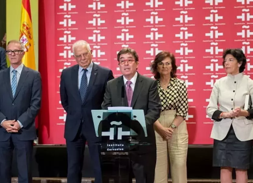 Luis García Montero durante su discurso