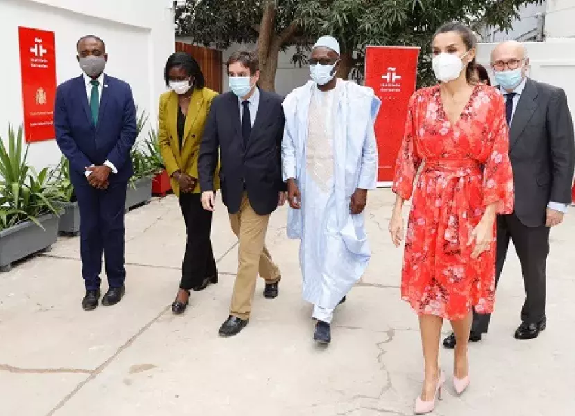 Doña Letizia en la inauguración del Instituto Cervantes de Dakar