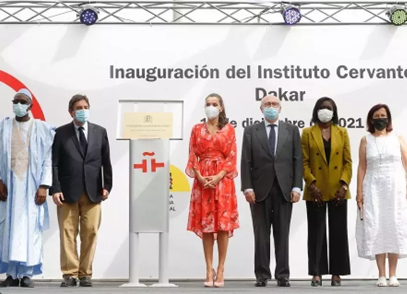 Reina Letizia y asistentes