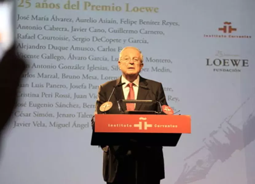 El presidente de la Fundación Loewe durante su intervención