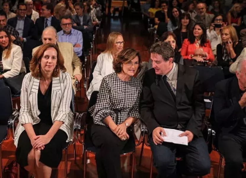 Carmen Calvo, Luis García Montero y Carmen Noguero
