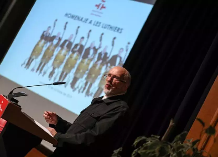 El escritor colombiano y biógrafo de Les Luthiers, Daniel Samper