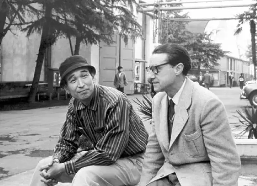 José Suárez con Akira Kurosawa