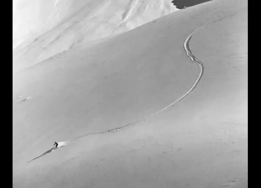 Nieve en la cordillera El Portillo
