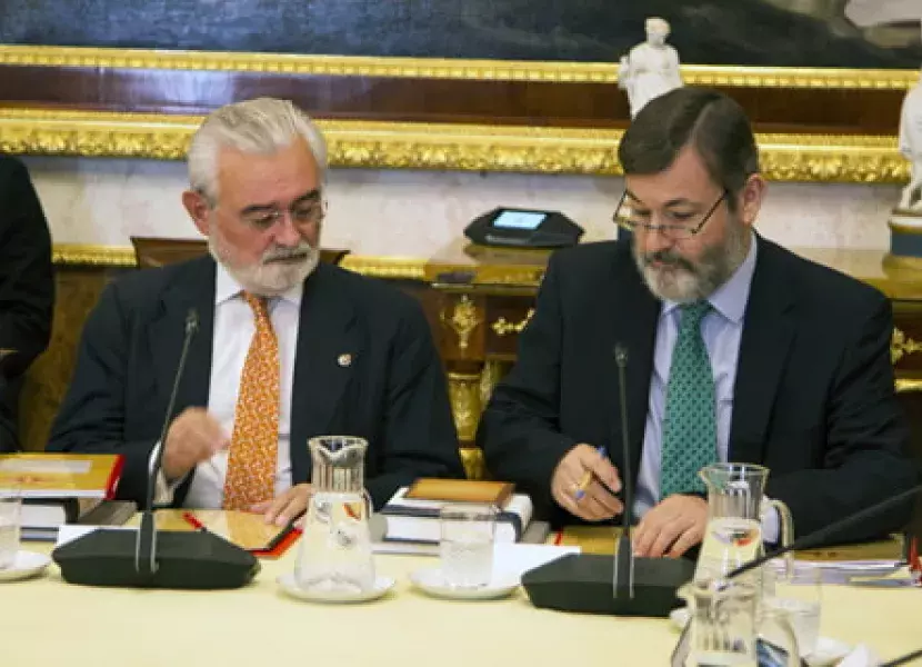 El secretario general del Instituto Cervantes y el director de la Real Academia Español