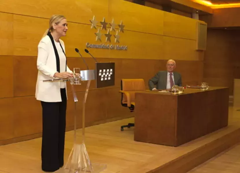 Cristina Cifuentes, durante su intervención