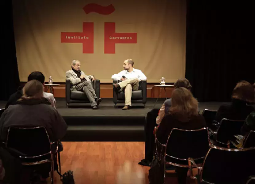 Mario Sabato en la presentación del documental