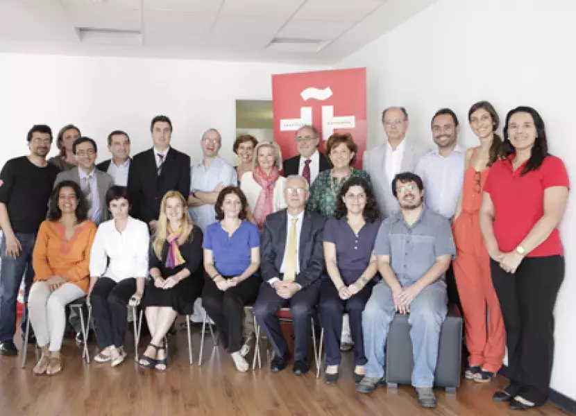 Carmen Caffarel, Antonio Martínez, junto a los participantes