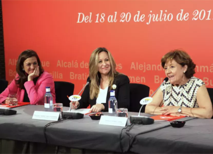 Soraya Rodríguez, Trinidad Jiménez y Carmen Caffarel