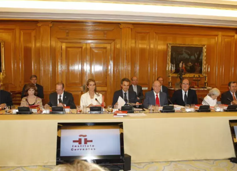 Reunión del Patronato del Instituto Cervantes en el Palacio de la Zarzuela.