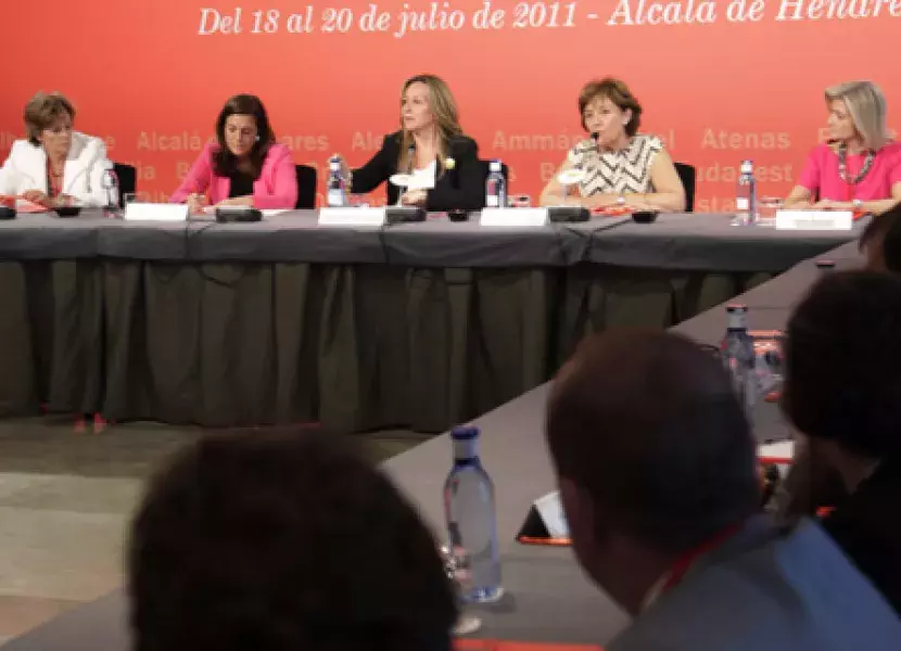 Intervención de Carmen Caffarel durante la tercera jornada de la Reunión Anual de Directores del Instituto Cervantes.