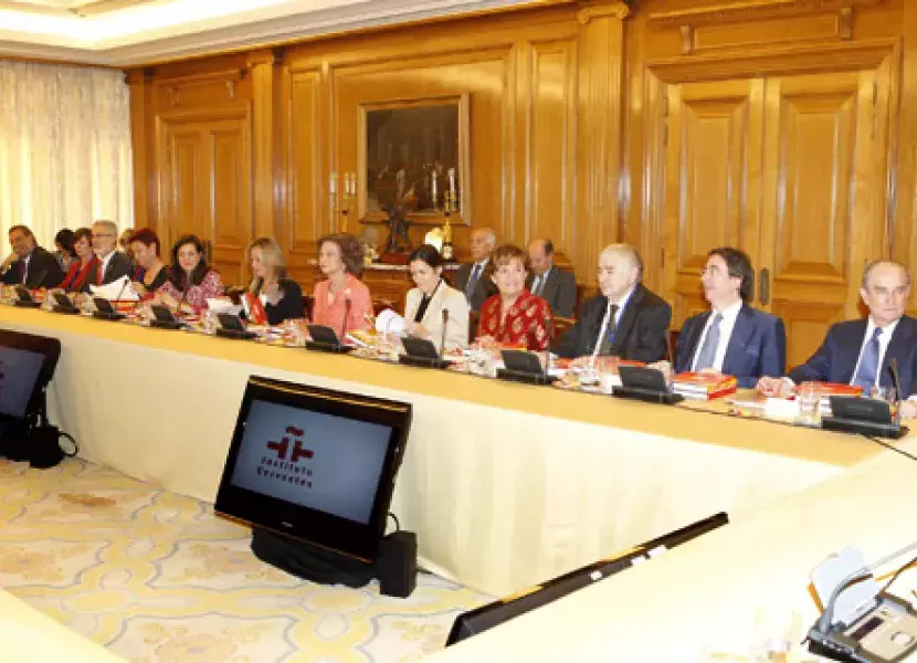 Reunión del Patronato del Instituto Cervantes en el Palacio de la Zarzuela.