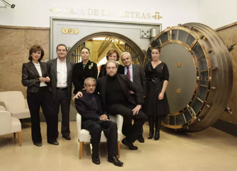 Carmen Caffarel, Mario Sabato, Daniel Mordzinski y Juan Cruz
