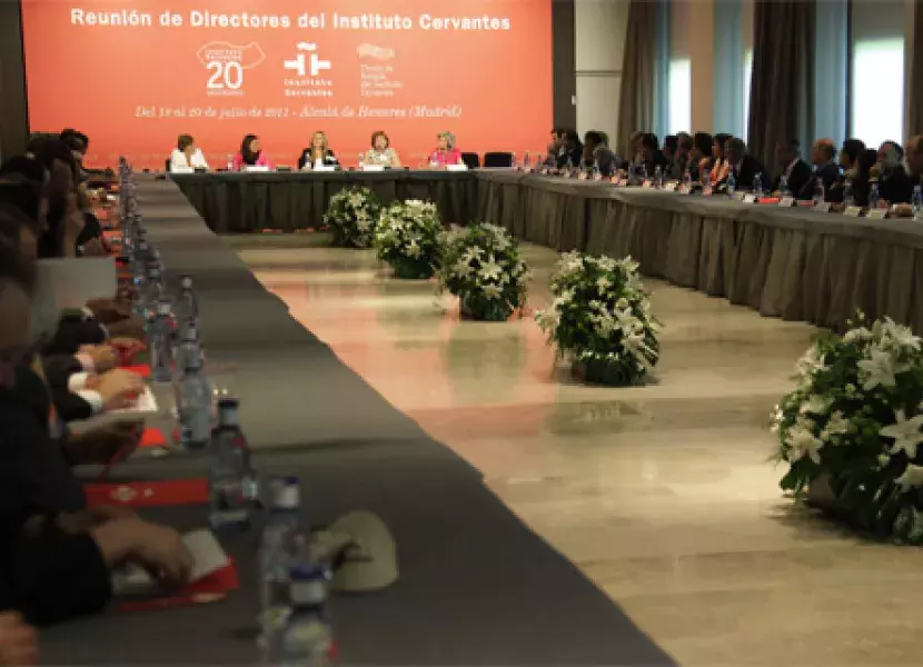 Vista general de la sala durante la intervención de Trinidad Jiménez