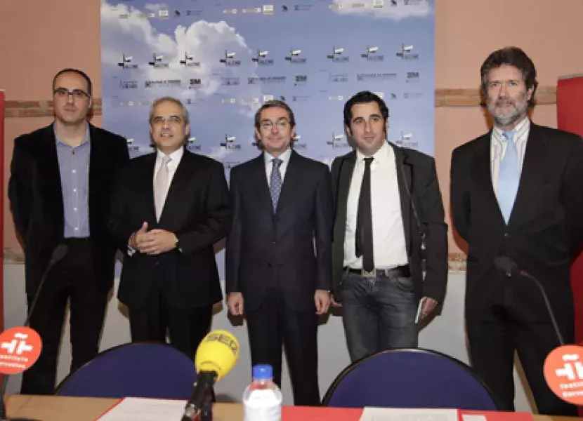 Los participantes en el acto de presentación del festival