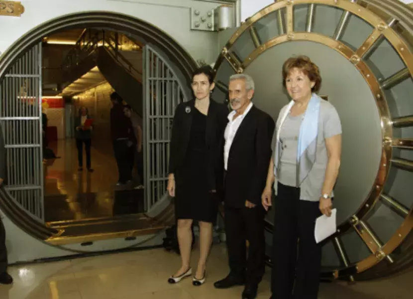 Ángeles González-Sinde, Carmen Caffarel y Víctor Ullate