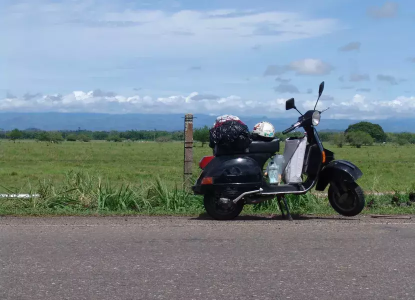 Foto de una motocicleta