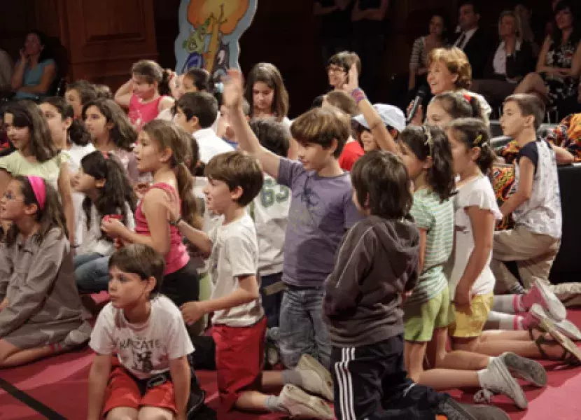 Los alumnos de 3º y 4º de Primaria del colegio público San Miguel