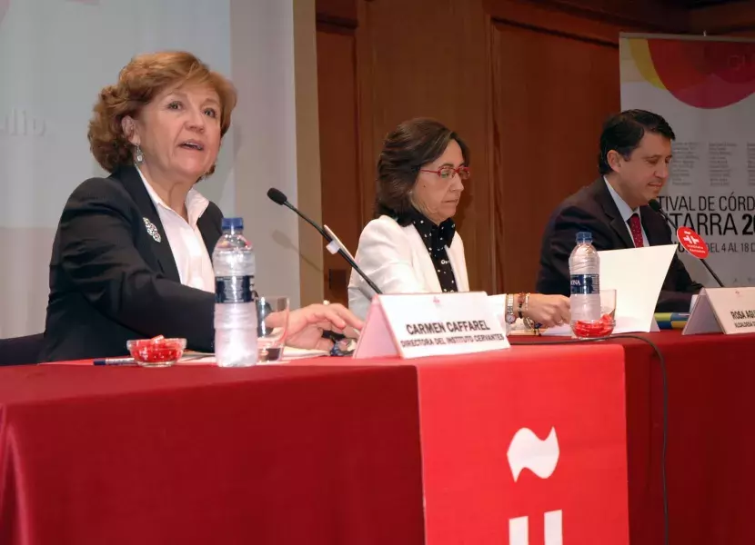 La directora del Instituto Cervantes, Carmen Caffarel