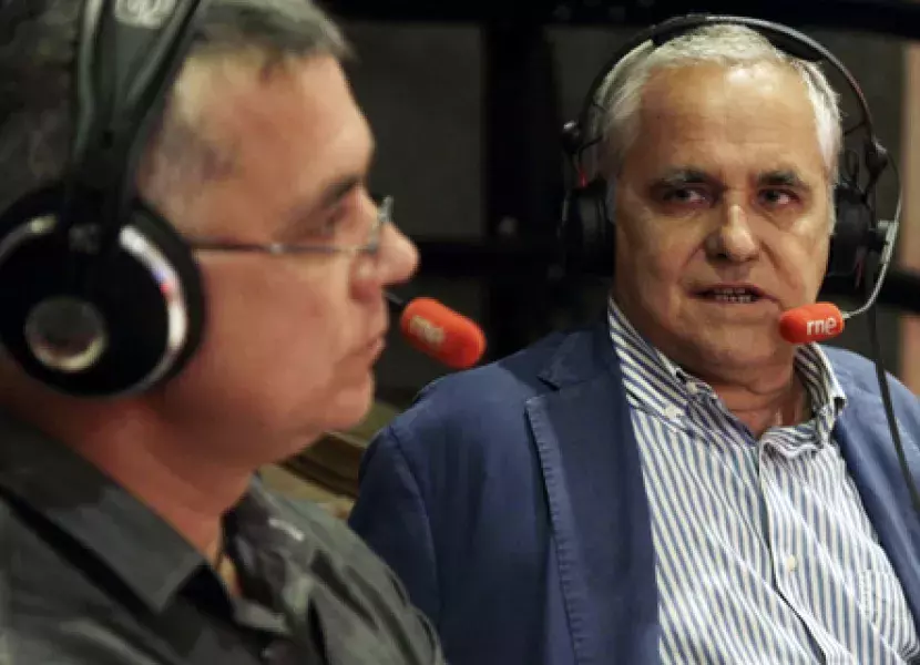 Juan Ramón Lucas, periodista, y Juan Cruz, periodista y escritor
