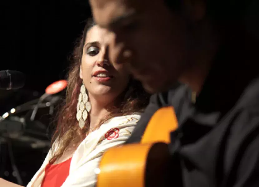 Raquel Villar, cantaora, y José Manuel Sisón, guitarrista