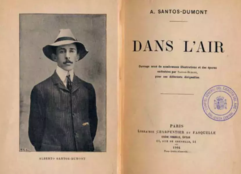 «Dans L´air» de Alberto Santos-Dumont, uno de los pioneros de la aviación.