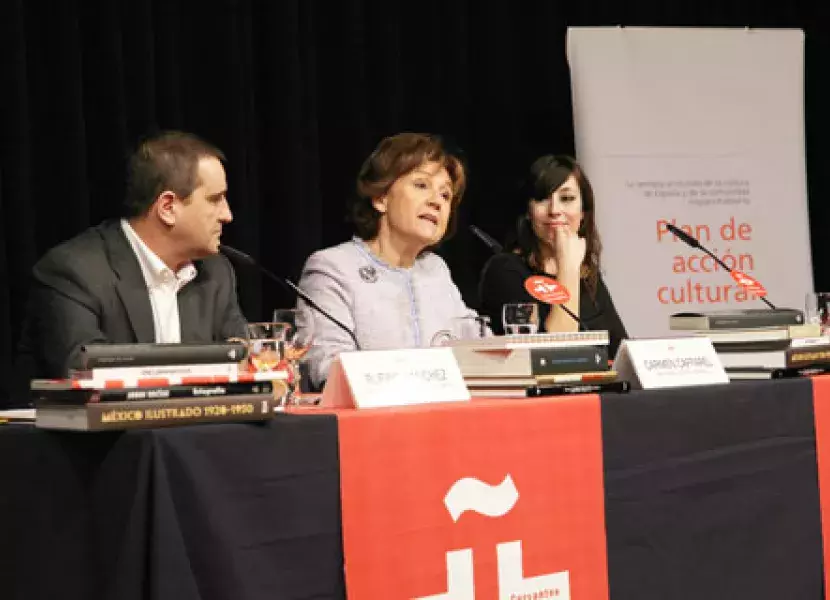 Rufino Sánchez, Carmen Caffarel y Juana Escudero