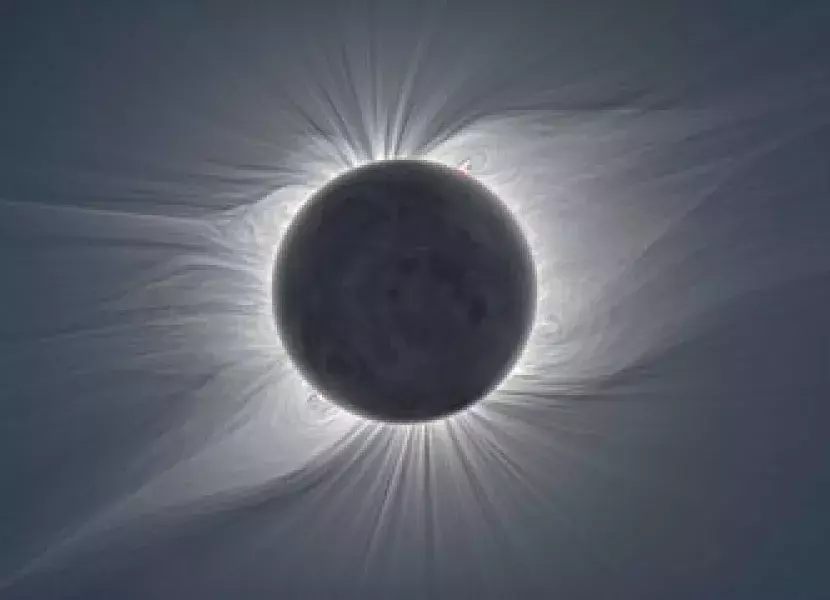 "El Sol se esconde detrás de la Luna"