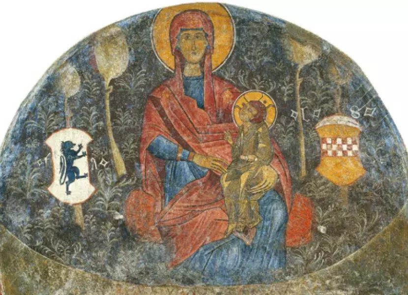 «Virgen de los Catalanes» (siglo XV), proveniente del Museo Bizantino de Grecia.