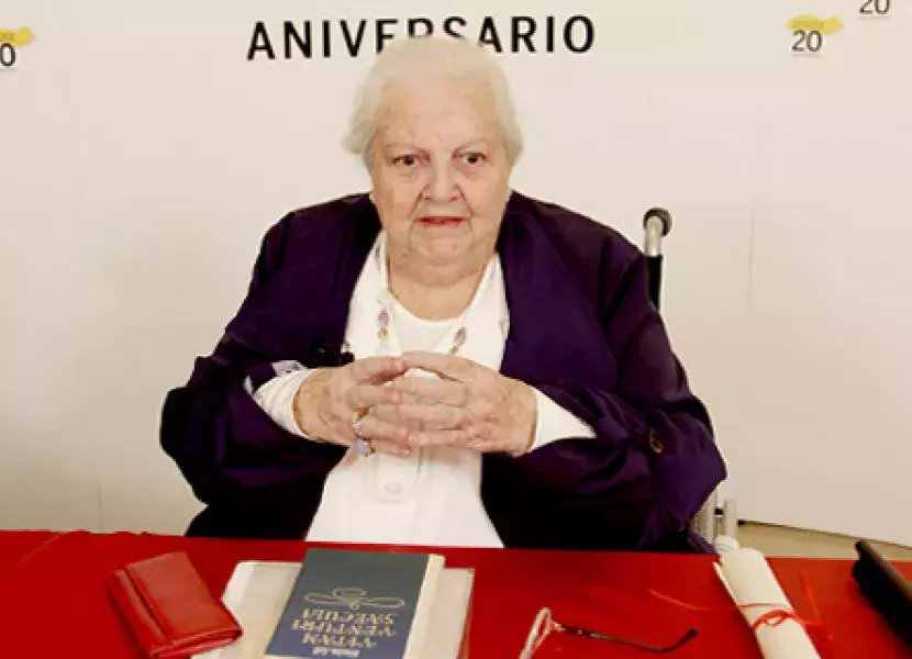 Carmen Balcells, agente literaria, en la sede central del Instituto Cervantes.