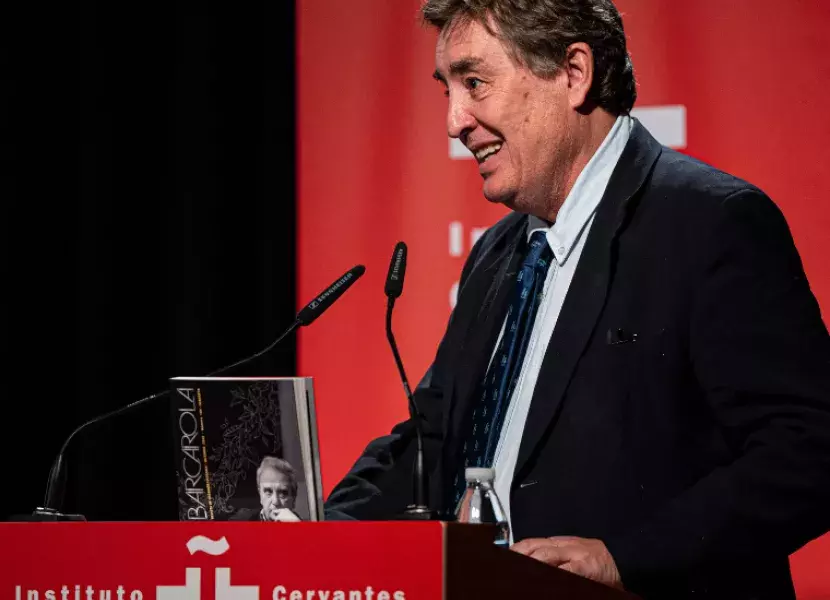 El director del Instituto Cervantes, Luis García Montero, intervino al final del homenaje al escritor madrileño.
