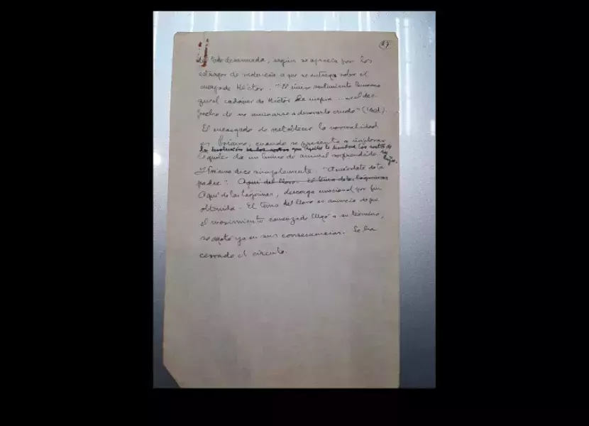 Última página del «Breve comentario de la Ilíada»