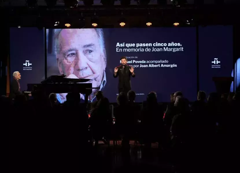 Durante la actuación de Miguel Poveda