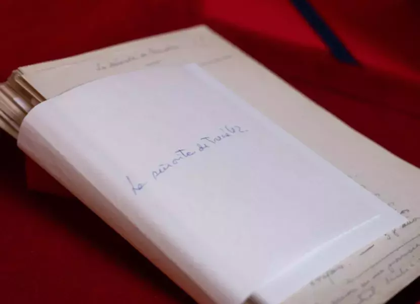 Manuscrito original de "La señorita de Trévelez"