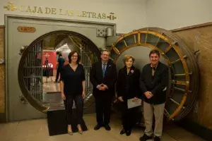 Luis García Montero, Teresa Alberti, Fernando Martínez y Carmen Noguero