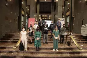 Todos los participantes en el homenaje a Mario Benedetti